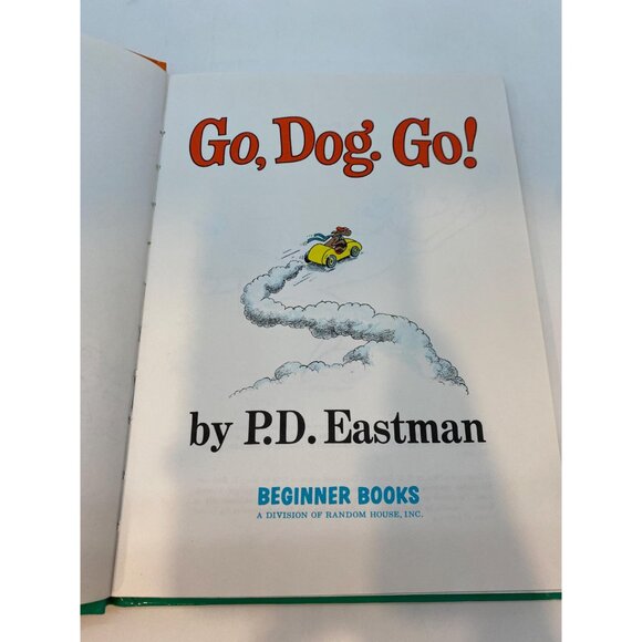 Vintage Dr. Seuss Go, Dog Go! Hardcover Children's Book by P.D Eastman - Picture 4 of 7